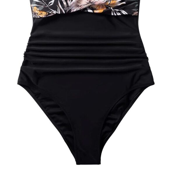 Floral Halter One-Piece Swimsuit – Size XL - Picture 4 of 12